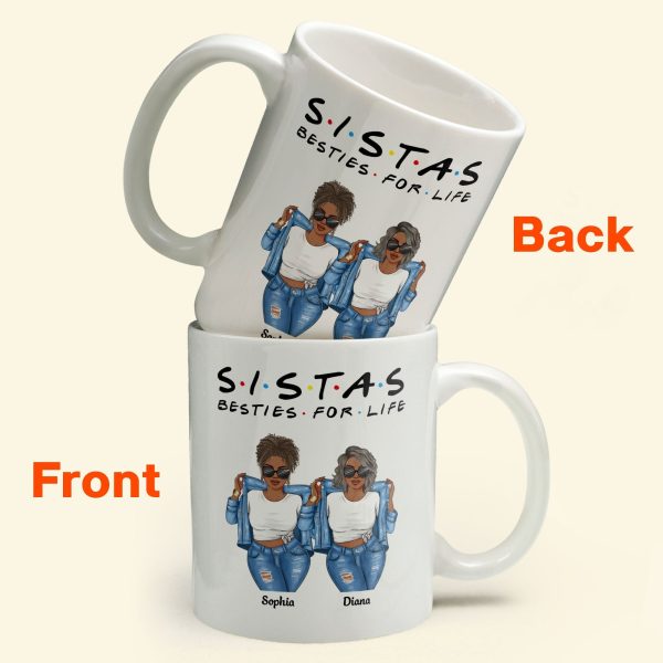 Sistas For Life - Personalized Mug Sistas For Life - Personalized Mug