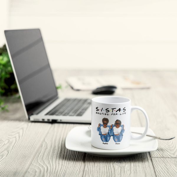 Sistas For Life - Personalized Mug Sistas For Life - Personalized Mug