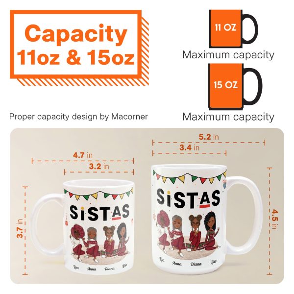 Sistas Forever - Personalized Mug - Christmas Birthday Gift For Sistas, Sisters, Besties Sistas Forever - Personalized Mug - Christmas Birthday Gift For Sistas, Sisters, Besties