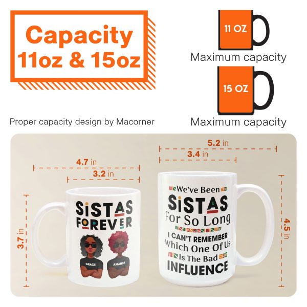 Sistas Forever - Personalized Mug