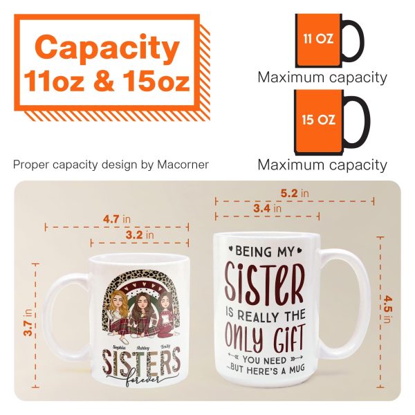 Sister - Here's A Mug - Personalized Mug - Christmas, New Year, Loving Gift For Sistas, Sister, Besties, Best Friends, Soul Sisters Sister - Here's A Mug - Personalized Mug - Christmas, New Year, Loving Gift For Sistas, Sister, Besties, Best Friends, Soul Sisters