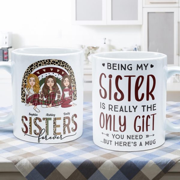 Sister - Here's A Mug - Personalized Mug - Christmas, New Year, Loving Gift For Sistas, Sister, Besties, Best Friends, Soul Sisters Sister - Here's A Mug - Personalized Mug - Christmas, New Year, Loving Gift For Sistas, Sister, Besties, Best Friends, Soul Sisters