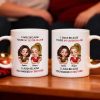 Sister-in-Law Mug with Cute Cartoon Art, playful coffee joke, cozy morning sips, a unique gift for your sister-in-law