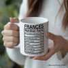 Sister Nutrition Facts Personalized Mug, Birthday Gift with Custom Name Sister Nutrition Facts Personalized Mug, Birthday Gift with Custom Name