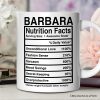 Sister Nutrition Facts Personalized Mug, Birthday Gift with Custom Name Sister Nutrition Facts Personalized Mug, Birthday Gift with Custom Name