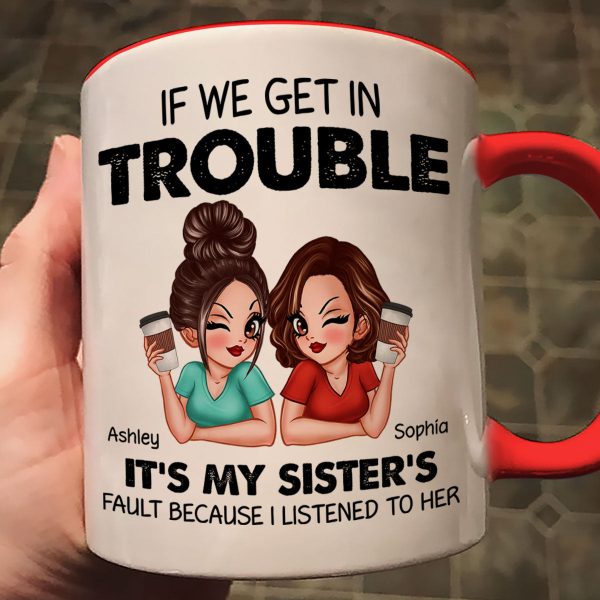 Sister To Sister Personalized Mug, Christmas Gift Sister To Sister Personalized Mug, Christmas Gift