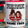 Sister To Sister Personalized Mug, Christmas Gift Sister To Sister Personalized Mug, Christmas Gift