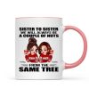 Sister To Sister Personalized Mug, Christmas Gift Sister To Sister Personalized Mug, Christmas Gift