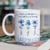 Sisterhood Mug with Names and Flowers Personalized Floral Gift for Sister or Best Friend