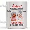Sisters Annoying Each Other & Still Going Strong - Personalized Custom Coffee Mug - FAM769_MG