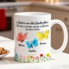Sisters Are Like Butterflies 3D Effect Sea Glass - Personalized Mug - Christmas Gift for Sisters, Siblings Sisters Are Like Butterflies 3D Effect Sea Glass - Personalized Mug - Christmas Gift for Sisters, Siblings