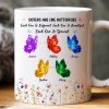 Sisters Are Like Different Butterflies - Personalized Mug - Heartwarming Christmas Gift For Sisters, Besties Sisters Are Like Different Butterflies - Personalized Mug - Heartwarming Christmas Gift For Sisters, Besties