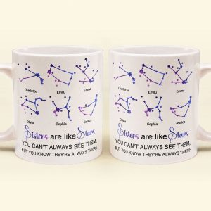 Sisters Are Like Stars - Personalized Mug