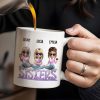 Sisters, Avatars And Flowers - Personalized Custom Coffee Mug - BST160_MG