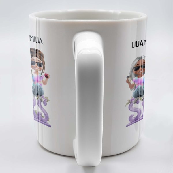 Sisters, Avatars And Flowers - Personalized Custom Coffee Mug - BST160_MG Sisters, Avatars And Flowers - Personalized Custom Coffee Mug - BST160_MG