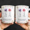 Sisters By Marriage Friends By Choice With Floral Design - Personalized Custom Coffee Mug - BST182_MG