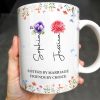 Sisters By Marriage Friends By Choice With Floral Design - Personalized Custom Coffee Mug - BST182_MG