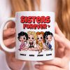 Sisters Forever Personalized Besties Coffee Mug 05NADT260723HH Sisters Forever Personalized Besties Coffee Mug 05NADT260723HH