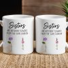 Sisters White Ceramic Mug, Different Flowers from the Same Garden, Meaningful Gift Sisters White Ceramic Mug, Different Flowers from the Same Garden, Meaningful Gift