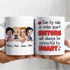 Sisters Will Be Connected By Heart Personalized Coffee Mug 02NADT270723HH Sisters Will Be Connected By Heart Personalized Coffee Mug 02NADT270723HH
