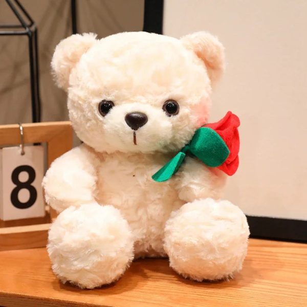 Sitting Bear Plush Toy with Heart Gift for Her Sitting Bear Plush Toy with Heart Gift for Her