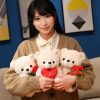 Sitting Bear Plush Toy with Heart Gift for Her Sitting Bear Plush Toy with Heart Gift for Her