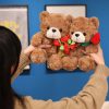 Sitting Bear Plush Toy with Heart Gift for Her Sitting Bear Plush Toy with Heart Gift for Her