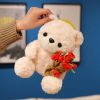Sitting Bear Plush Toy with Heart Gift for Her Sitting Bear Plush Toy with Heart Gift for Her