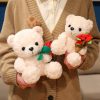 Sitting Bear Plush Toy with Heart Gift for Her Sitting Bear Plush Toy with Heart Gift for Her