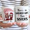 Sitting Doll Besties Under Pink Heart Tree Personalized Mug Sitting Doll Besties Under Pink Heart Tree Personalized Mug