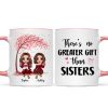 Sitting Doll Besties Under Pink Heart Tree Personalized Mug Sitting Doll Besties Under Pink Heart Tree Personalized Mug