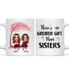 Sitting Doll Besties Under Pink Heart Tree Personalized Mug Sitting Doll Besties Under Pink Heart Tree Personalized Mug
