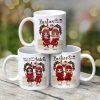 Sitting On Bed Christmas Doll Best Friends Sisters Personalized Mug Sitting On Bed Christmas Doll Best Friends Sisters Personalized Mug