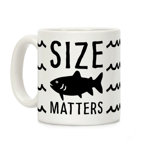 Size Matters Fishing Coffee Mug Size Matters Fishing Coffee Mug