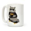 Skate Trash Raccoon Parody Coffee Mug