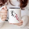Skeleton Hearts Valentine Personalized Mug, Playful Funny Gift with Custom Name Skeleton Hearts Valentine Personalized Mug, Playful Funny Gift with Custom Name