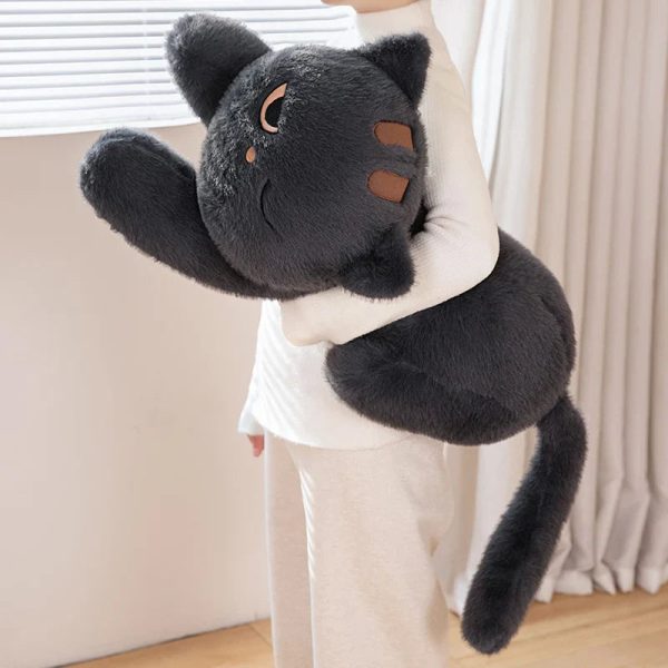 Sleeping Black Cat Plush Sleeping Black Cat Plush