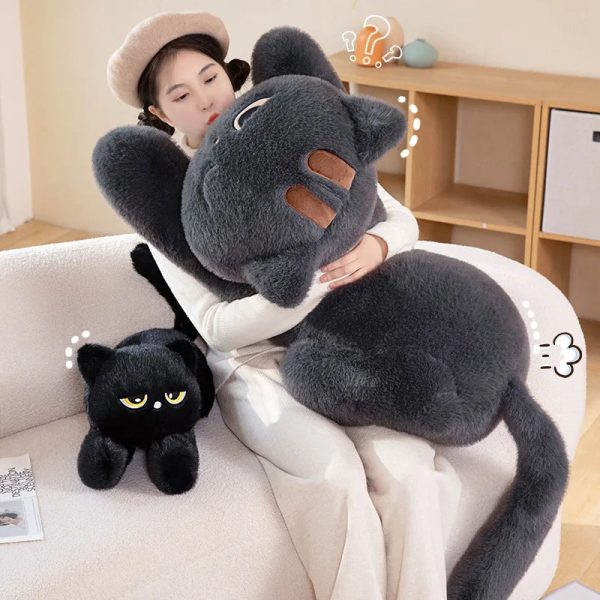 Sleeping Black Cat Plush Sleeping Black Cat Plush