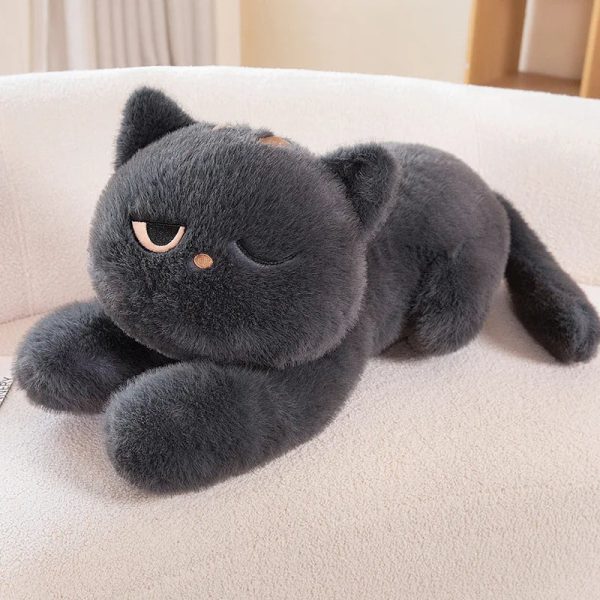 Sleeping Black Cat Plush Sleeping Black Cat Plush