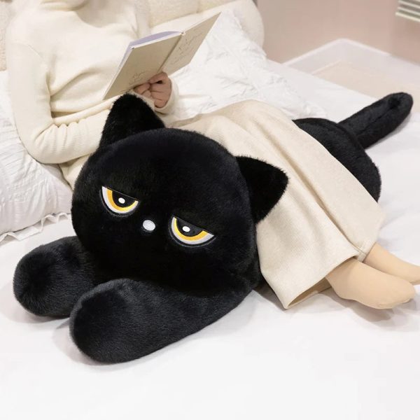 Sleeping Black Cat Plush Sleeping Black Cat Plush