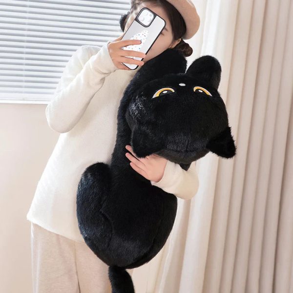 Sleeping Black Cat Plush Sleeping Black Cat Plush