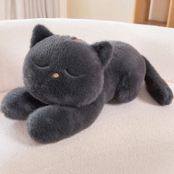 Sleeping Black Cat Plush Sleeping Black Cat Plush