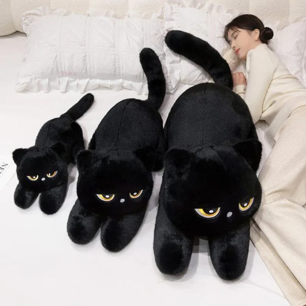 Sleeping Black Cat Plush Sleeping Black Cat Plush