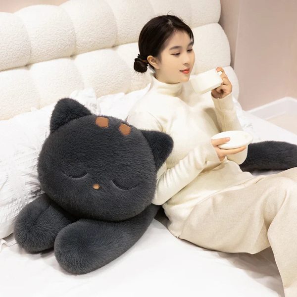 Sleeping Black Cat Plush Sleeping Black Cat Plush