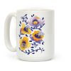 Sleepy Bumble Bee Butts Floral Coffee Mug Sleepy Bumble Bee Butts Floral Coffee Mug