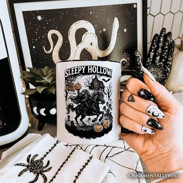 Sleepy Hollow Headless Horseman Personalized Mug, Gothic Haunted Halloween Gift with Custom Name Sleepy Hollow Headless Horseman Personalized Mug, Gothic Haunted Halloween Gift with Custom Name