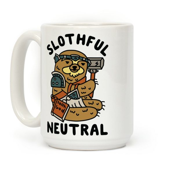 Slothful Neutral Sloth Cleric Coffee Mug Slothful Neutral Sloth Cleric Coffee Mug