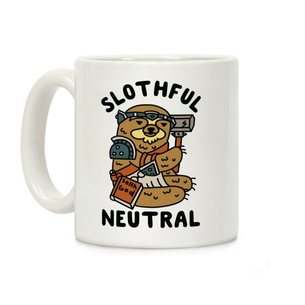 Slothful Neutral Sloth Cleric Coffee Mug Slothful Neutral Sloth Cleric Coffee Mug