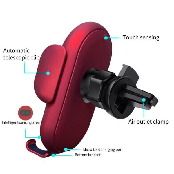 Smart Car Wireless Charger Phone Holder_Random Color Smart Car Wireless Charger Phone Holder_Random Color
