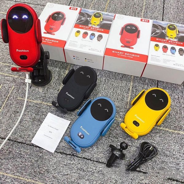 Smart Car Wireless Charger Phone Holder_Random Color Smart Car Wireless Charger Phone Holder_Random Color